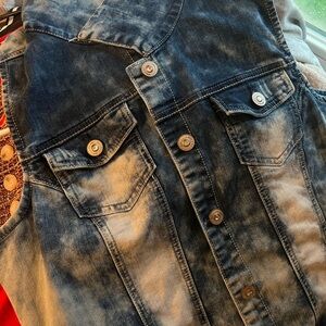 Amethyst Jeans Dark Blue Denim Patch